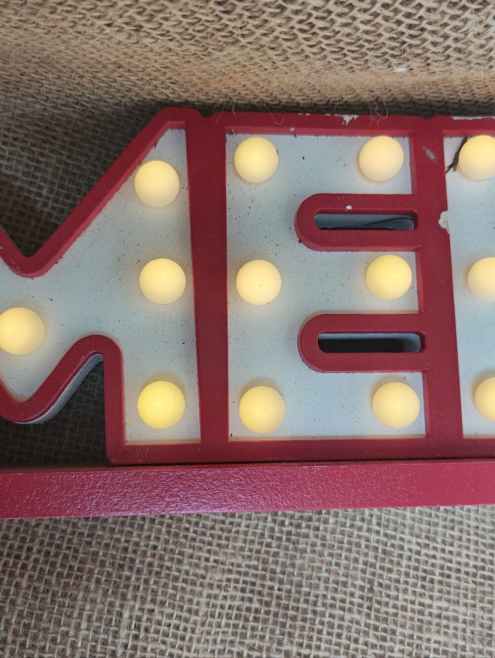 Merry LED Marquee Sign - Red - Picture 5 of 9
